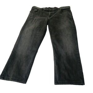 Alberto Modern Fit Jeans‎ Mens 40x26 Dark Wash Gray Handcrafted Denim
